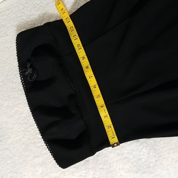 Vintage Strapless Little Black Dress by Algo Petite / Sz 4 / Black - Picture 14 of 17